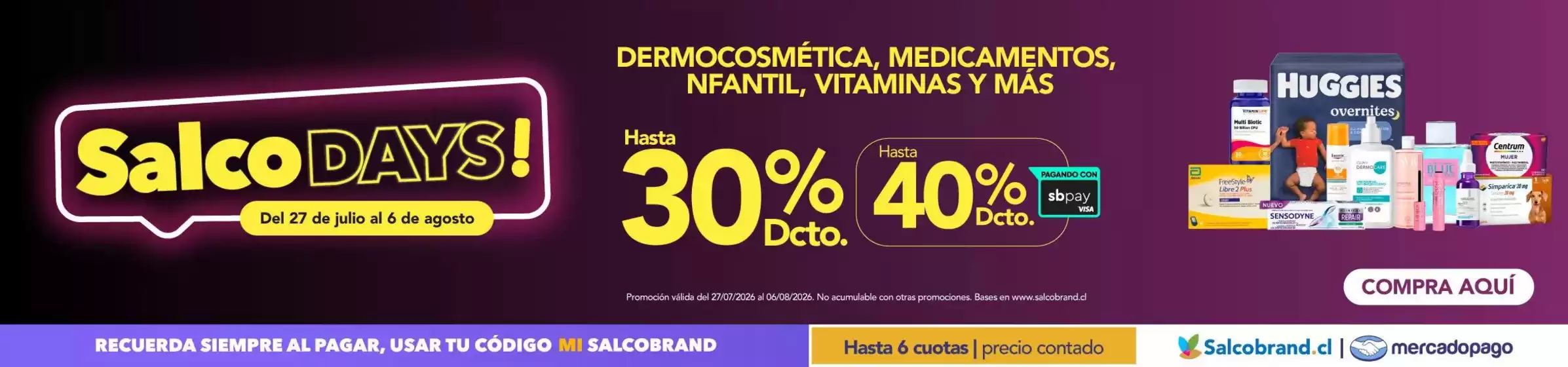Catálogo Salcobrand en Sagrada Familia | Ofertas Salcobrand | 2026-07-27T00:00:00.000Z - 2026-08-06T00:00:00.000Z