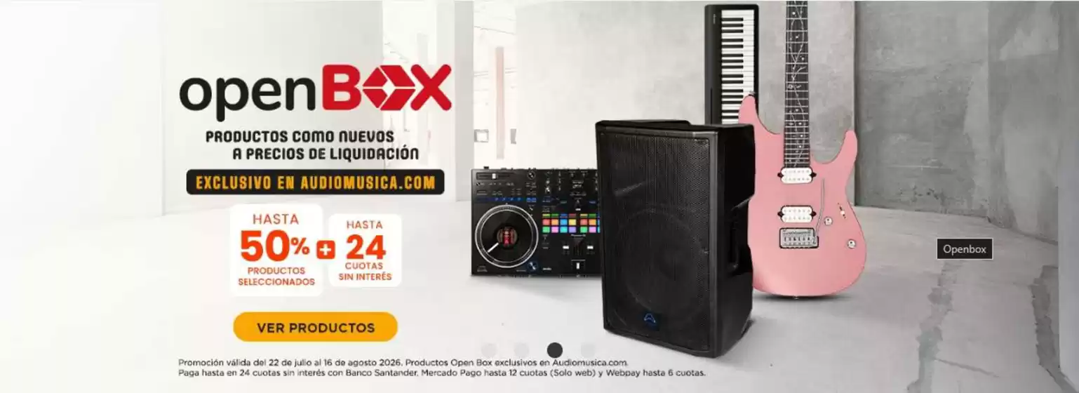 Catálogo Audiomusica | Hasta 50% Off! | 2026-07-28T00:00:00.000Z - 2026-08-16T00:00:00.000Z