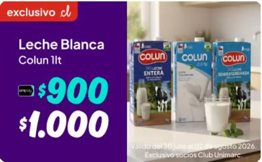 Catálogo Unimarc en La Calera | Ofertas Unimarc | 2026-07-30T00:00:00.000Z - 2026-08-02T00:00:00.000Z