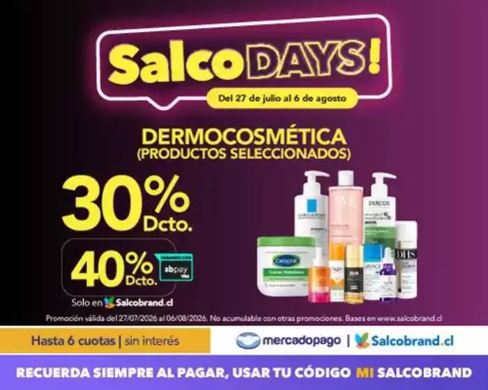 Catálogo Salcobrand | Ofertas especiales atractivas para todos | 2026-07-27T00:00:00.000Z - 2026-08-06T00:00:00.000Z