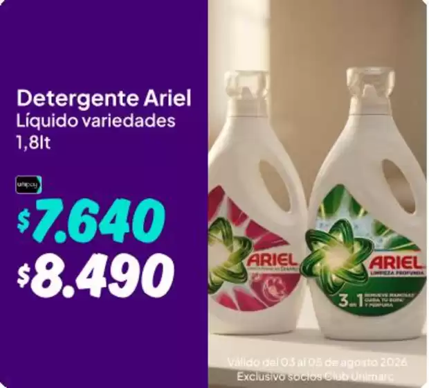 Catálogo Unimarc en María Pinto | Promociones actuales | 2026-08-03T00:00:00.000Z - 2026-08-17T00:00:00.000Z