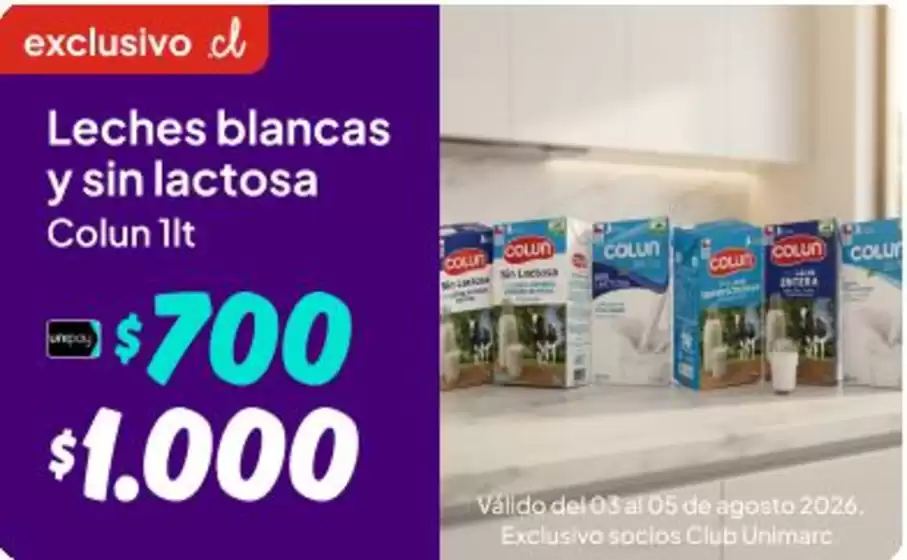 Catálogo Unimarc en Padre Hurtado | Ofertas Unimarc | 2026-08-03T00:00:00.000Z - 2026-08-05T00:00:00.000Z