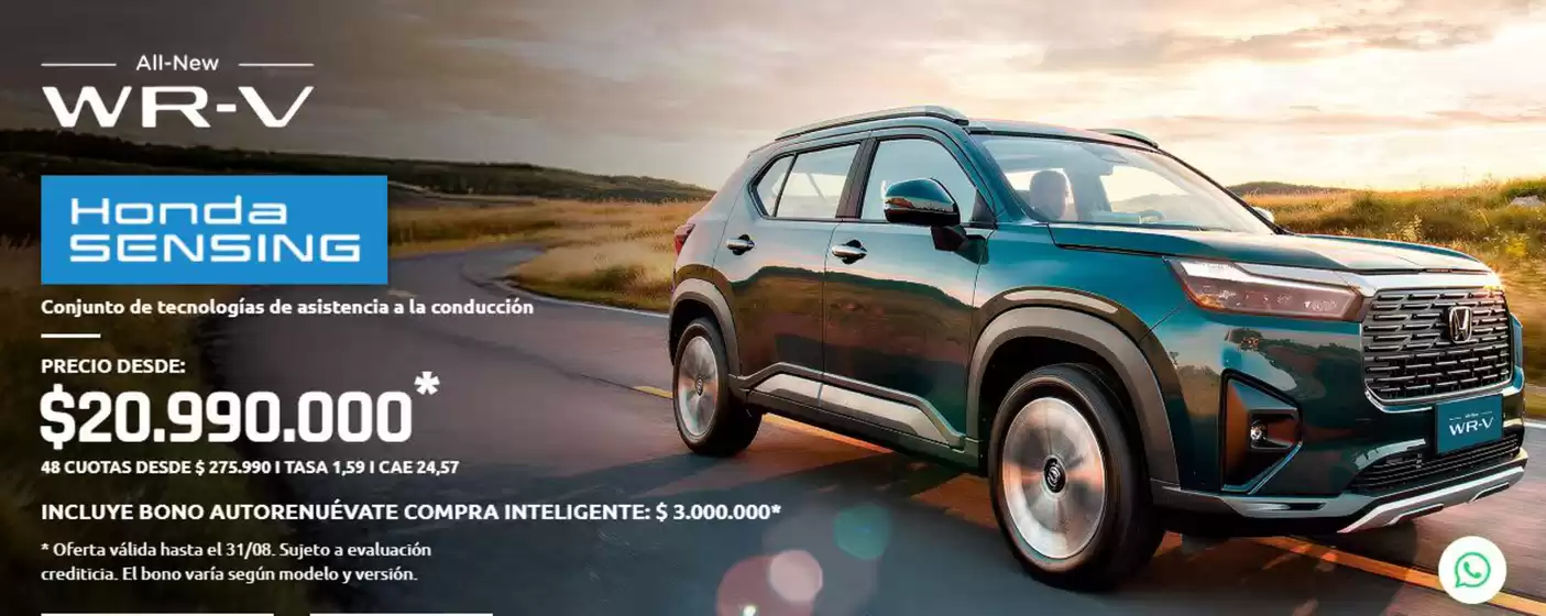 Catálogo Honda en Puente Alto | Ofertas exclusivos! | 2026-08-06T00:00:00.000Z - 2026-08-31T00:00:00.000Z