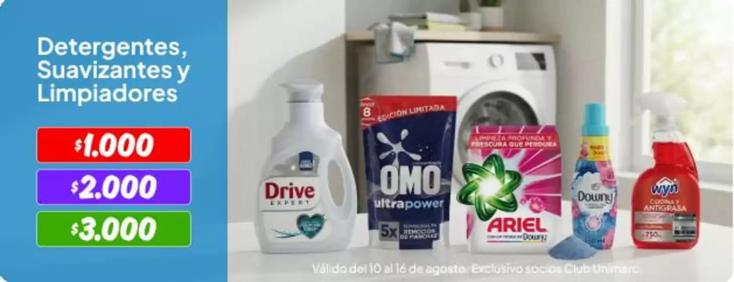 Catálogo Unimarc | Ofertas principales para ahorradores | 2026-08-10T00:00:00.000Z - 2026-08-16T00:00:00.000Z
