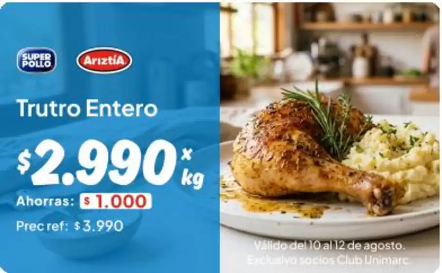 Catálogo Unimarc en Chiguayante | Ofertas Unimarc | 2026-08-10T00:00:00.000Z - 2026-08-12T00:00:00.000Z