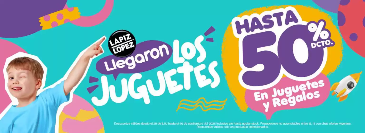 Catálogo Lápiz López | Hasta 50% dcto! | 2026-08-11T00:00:00.000Z - 2026-09-30T00:00:00.000Z