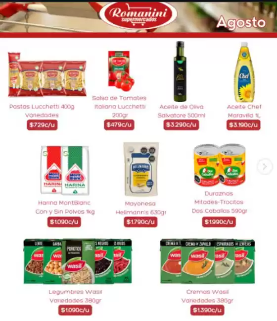 Catálogo Supermercados Romanini | Ofertas exclusivos! | 2026-08-11T00:00:00.000Z - 2026-08-31T00:00:00.000Z
