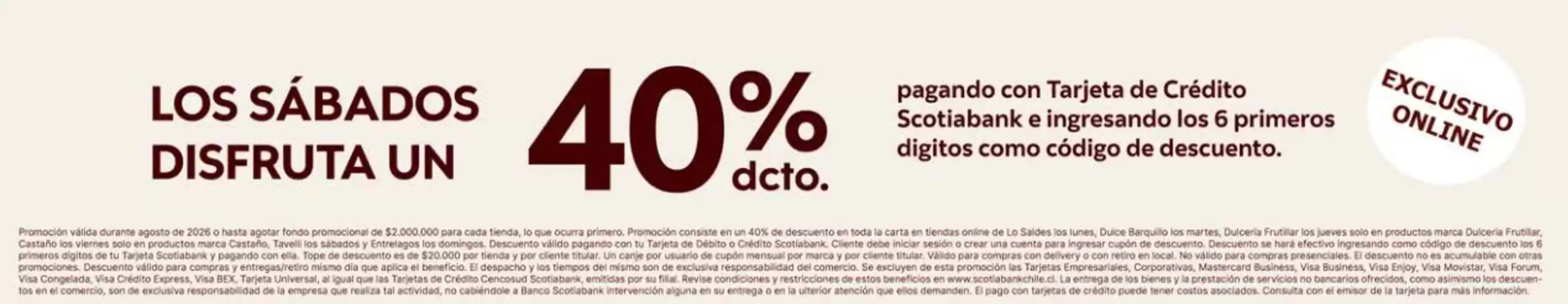 Catálogo Tavelli en Maipú | 40% dcto. | 2026-08-13T00:00:00.000Z - 2026-08-31T00:00:00.000Z
