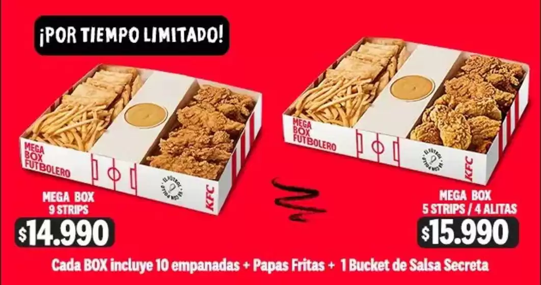 Catálogo KFC | Ofertas promocional! | 2026-08-17T00:00:00.000Z - 2026-09-20T00:00:00.000Z