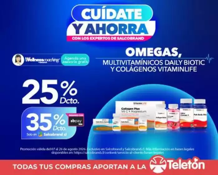 Catálogo Salcobrand en Catapilco | Nuestras mejores gangas | 2026-08-18T00:00:00.000Z - 2026-09-01T00:00:00.000Z