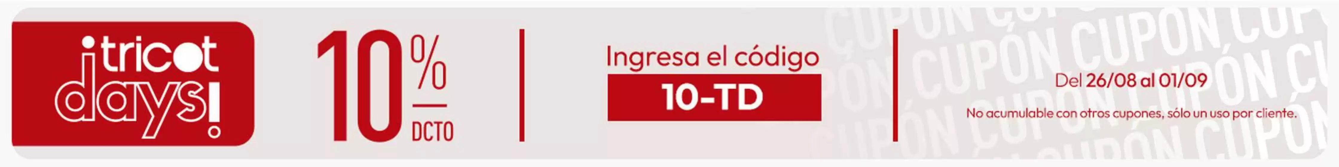 Catálogo Tricot | Ofertas principales para todos los clientes | 2026-08-26T00:00:00.000Z - 2026-09-01T00:00:00.000Z