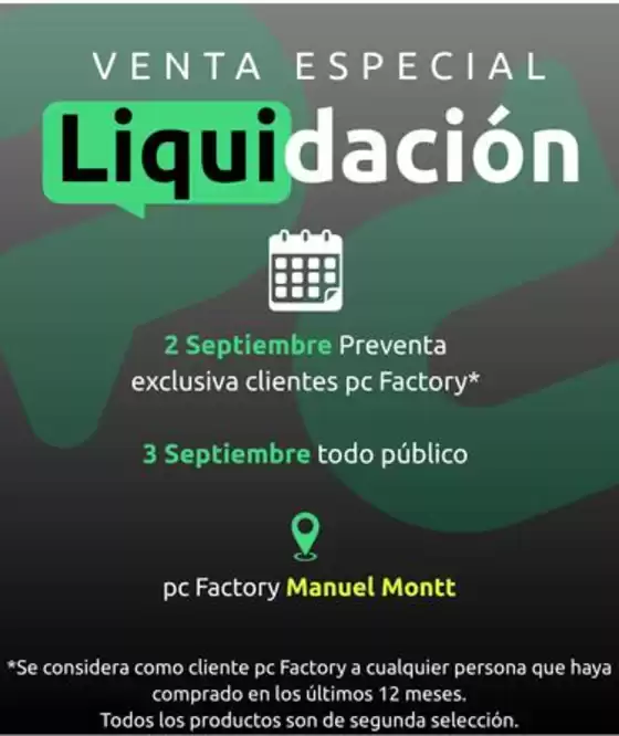 Catálogo PC Factory en Quellón | Nuestras mejores gangas | 2026-08-31T00:00:00.000Z - 2026-09-14T00:00:00.000Z