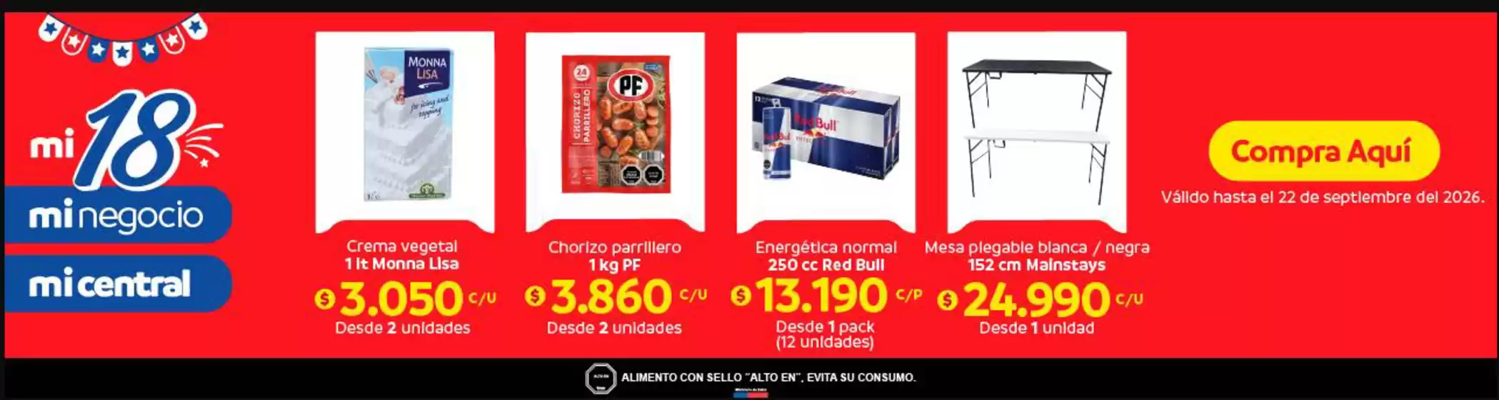 Catálogo Central Mayorista | Ofertas exclusivos! | 2026-09-04T00:00:00.000Z - 2026-09-22T00:00:00.000Z