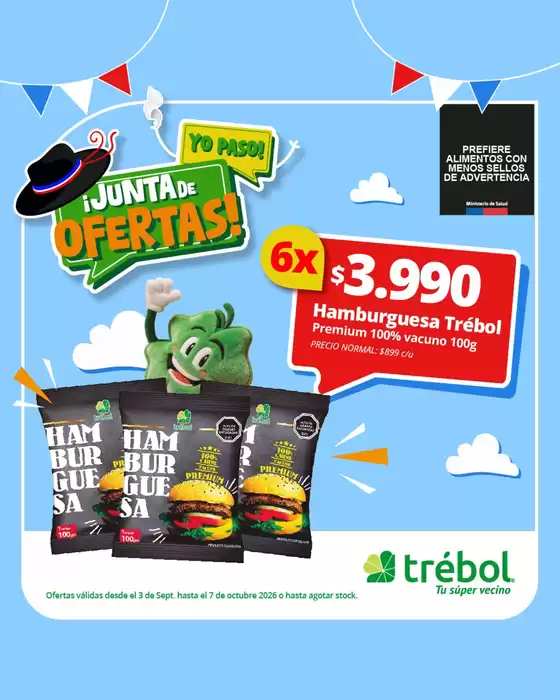 Catálogo Supermercado El Trébol | Ofertas exclusivos! | 2026-09-04T00:00:00.000Z - 2026-10-07T00:00:00.000Z
