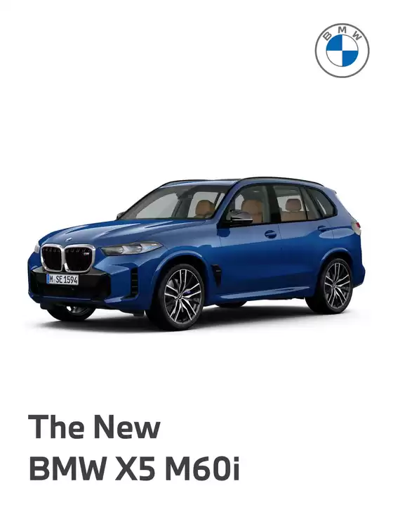 Catálogo BMW | Ficha técnica X5 M60i xDrive LCI | 2026-09-04T00:00:00.000Z - 2026-09-18T00:00:00.000Z