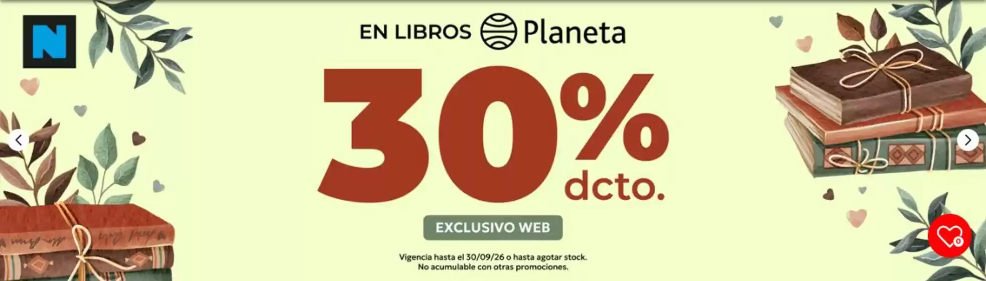 Catálogo Librería Nacional | 30% dcto! | 2026-09-14T00:00:00.000Z - 2026-09-30T00:00:00.000Z