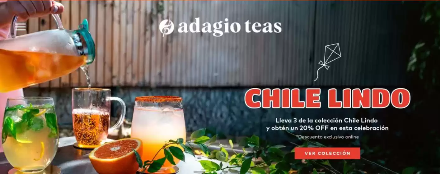 Catálogo Adagio Teas en Temuco | 20% Off! | 2026-09-14T00:00:00.000Z - 2026-09-28T00:00:00.000Z