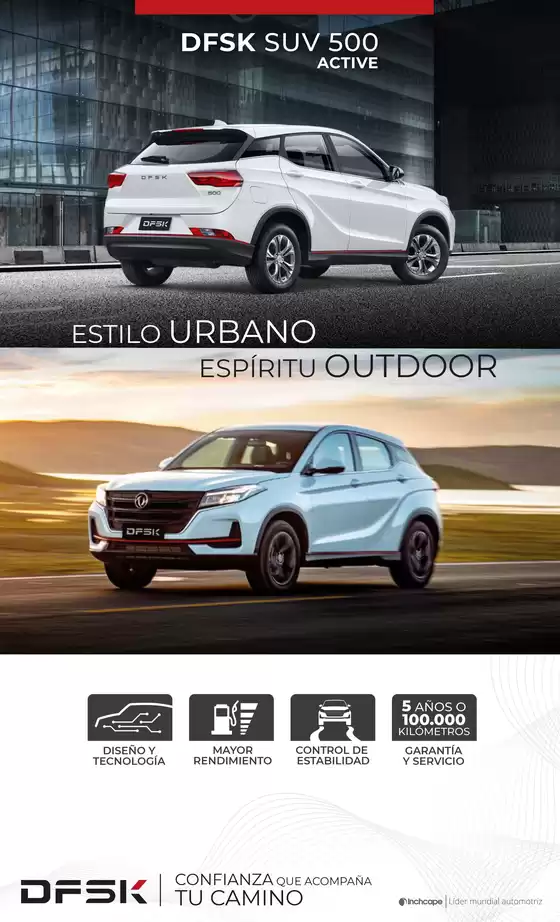 Catálogo Derco | DFSK SUV 500 - Precio y Versiones Derco | 2026-01-01T00:00:00.000Z - 2026-12-31T00:00:00.000Z