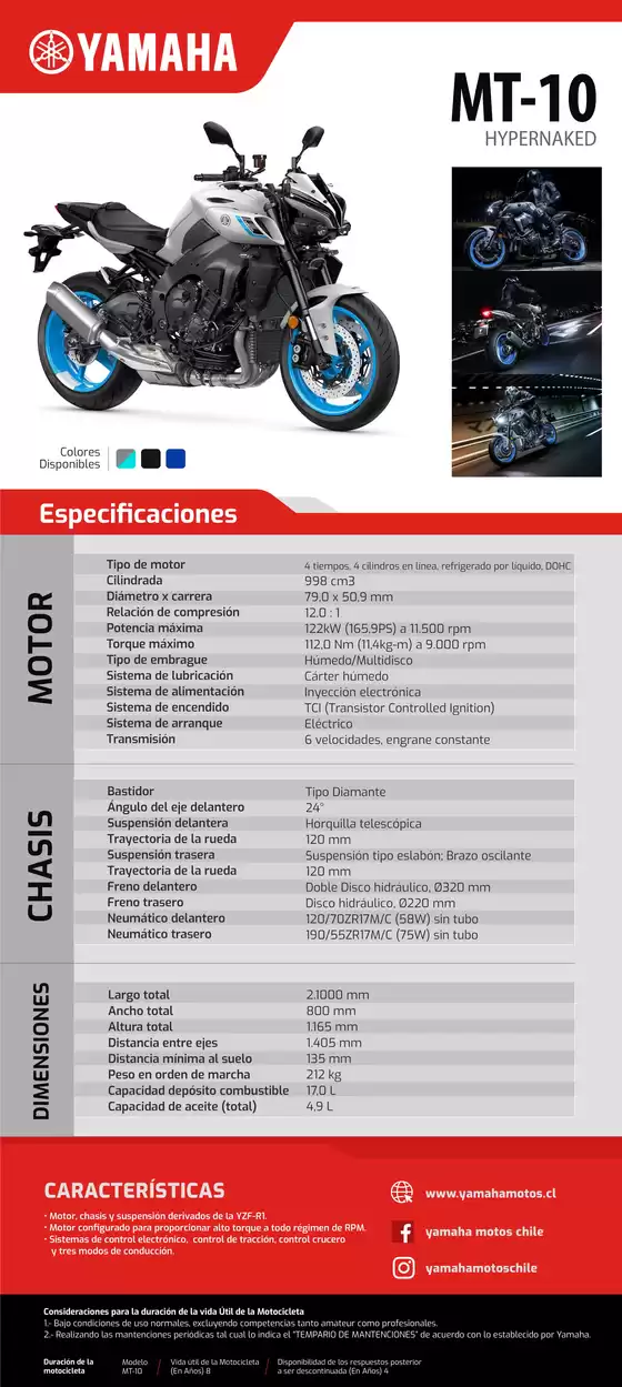 Catálogo Yamaha | MT10 2 | 2026-09-15T00:00:00.000Z - 2026-09-29T00:00:00.000Z