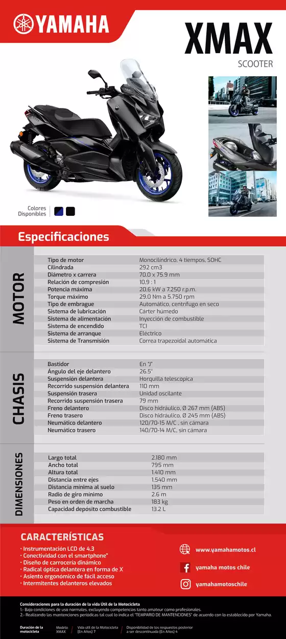 Catálogo Yamaha en Los Andes | XMAX 5 | 2026-09-15T00:00:00.000Z - 2026-09-29T00:00:00.000Z