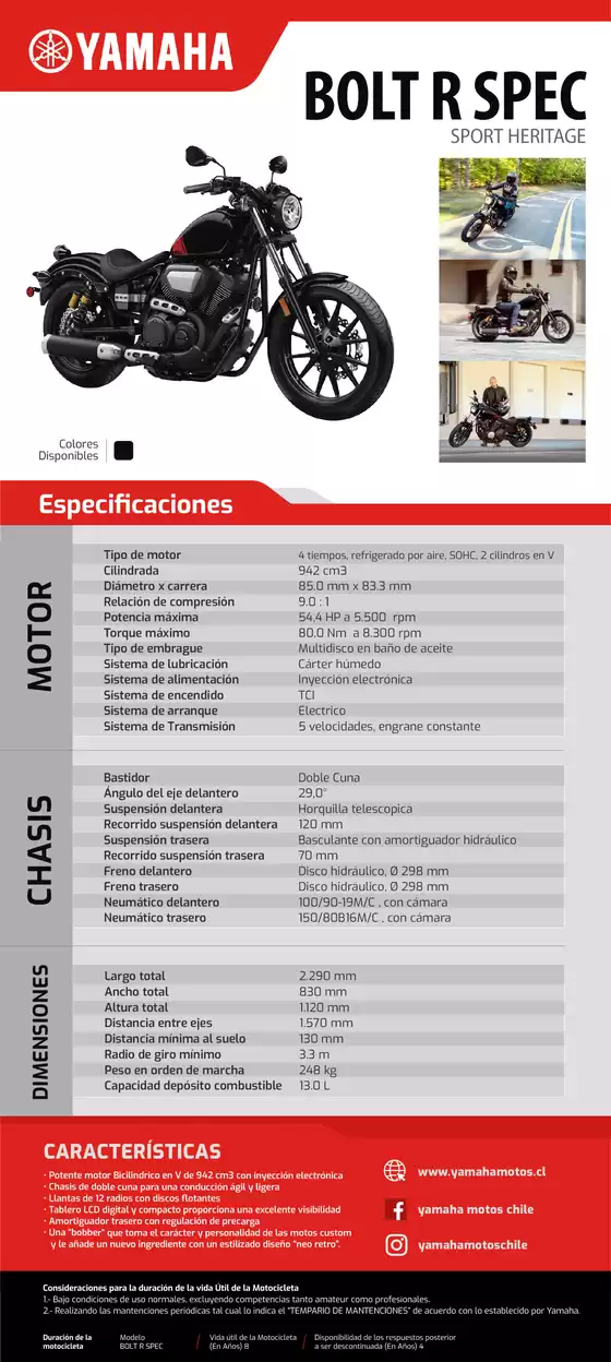 Catálogo Yamaha en Los Andes | BOLT R SPEC | 2026-09-15T00:00:00.000Z - 2026-09-29T00:00:00.000Z