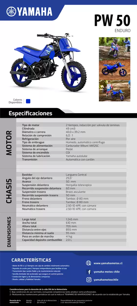 Catálogo Yamaha | PW 50 3 | 2026-09-15T00:00:00.000Z - 2026-09-29T00:00:00.000Z