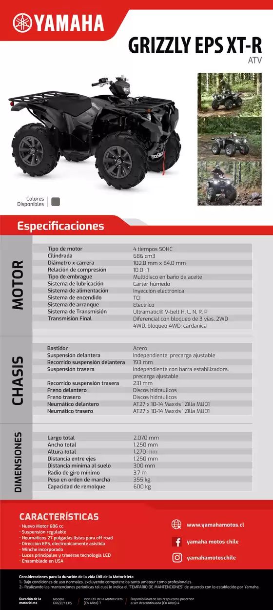 Catálogo Yamaha en Los Andes | GRIZZLY EPS 1 | 2026-09-15T00:00:00.000Z - 2026-09-29T00:00:00.000Z