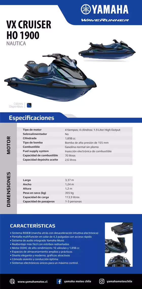 Catálogo Yamaha en Osorno | VX Cruiser HO 1900 1 | 2026-09-15T00:00:00.000Z - 2026-09-29T00:00:00.000Z