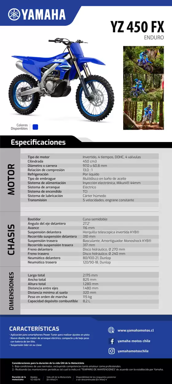 Catálogo Yamaha | YZ 450 FX | 2026-09-15T00:00:00.000Z - 2026-09-29T00:00:00.000Z