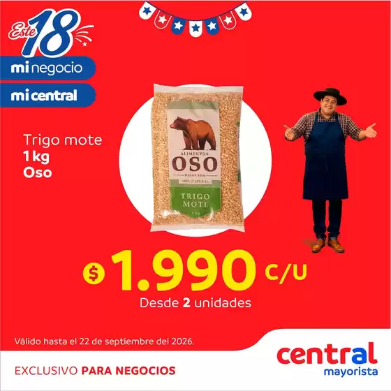 Catálogo Central Mayorista | Ofertas y gangas exclusivas | 2026-09-18T00:00:00.000Z - 2026-09-22T00:00:00.000Z