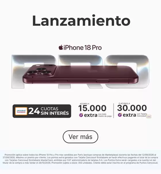 Catálogo Paris en Quilicura | Ofertas Paris | 2026-09-12T00:00:00.000Z - 2926-09-27T00:00:00.000Z