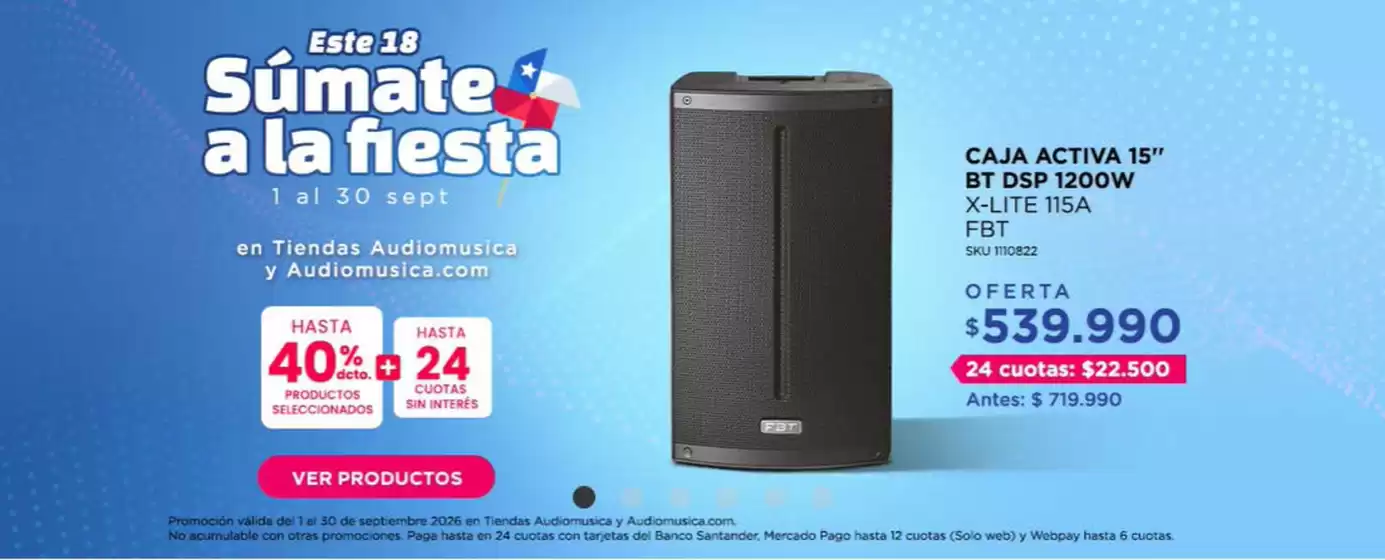 Catálogo Audiomusica | Ofertas exclusivos! | 2026-09-23T00:00:00.000Z - 2026-09-30T00:00:00.000Z