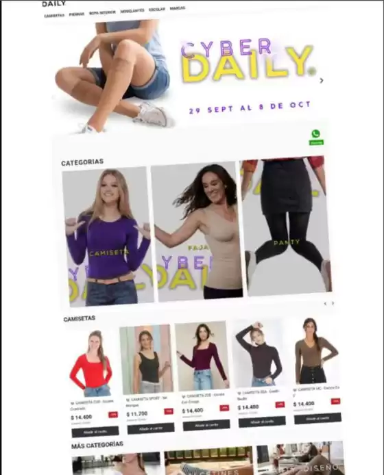 Catálogo Daily en Doñihue | Cyber Ofertas! | 2026-10-02T00:00:00.000Z - 2026-10-08T00:00:00.000Z