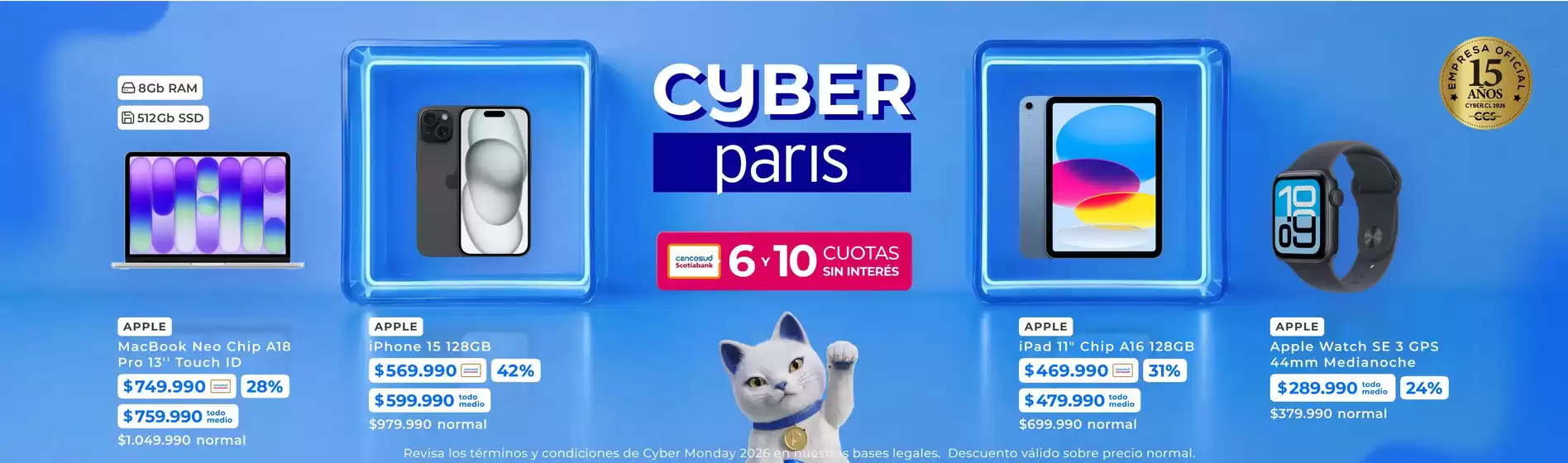 Catálogo Paris en Alto Hospicio | Grandes descuentos en productos seleccionados | 2026-10-06T00:00:00.000Z - 2026-10-20T00:00:00.000Z