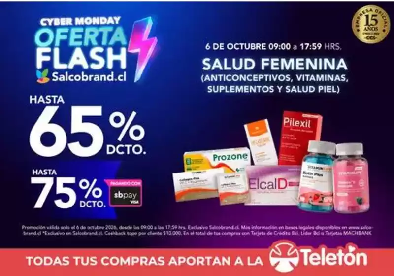 Catálogo Salcobrand en Lebu | Ofertas y promociones actuales | 2026-10-06T00:00:00.000Z - 2026-10-06T00:00:00.000Z