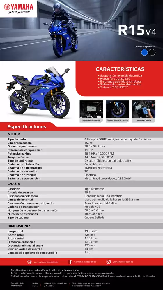 Catálogo Yamaha en Puqueldon | R15 | 2026-10-15T00:00:00.000Z - 2026-10-29T00:00:00.000Z