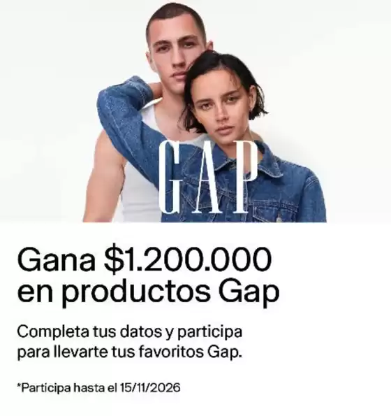 Catálogo GAP | Ofertas promocional! | 2026-10-19T00:00:00.000Z - 2026-11-15T00:00:00.000Z