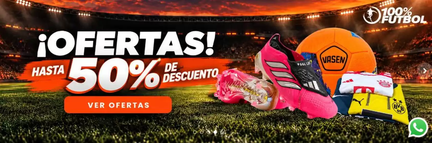 Catálogo 100% Futbol | Hasta 50% descuento! | 2026-10-23T00:00:00.000Z - 2026-11-08T00:00:00.000Z