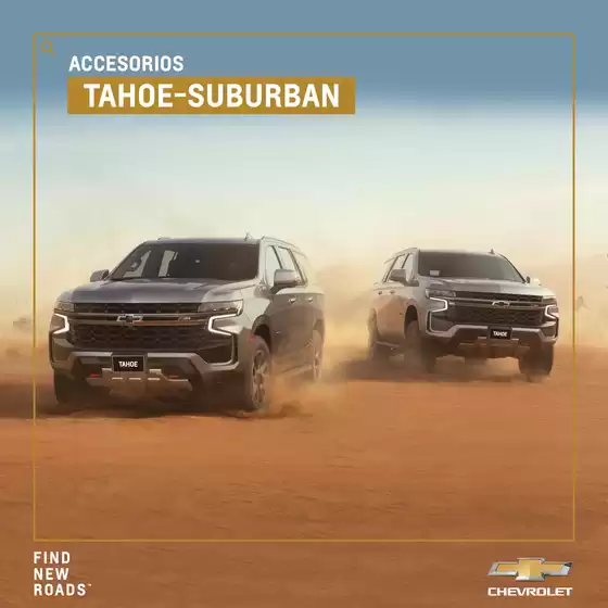 Catálogo Chevrolet | Accesorios tahoe suburban | 2026-10-28T00:00:00.000Z - 2026-11-11T00:00:00.000Z