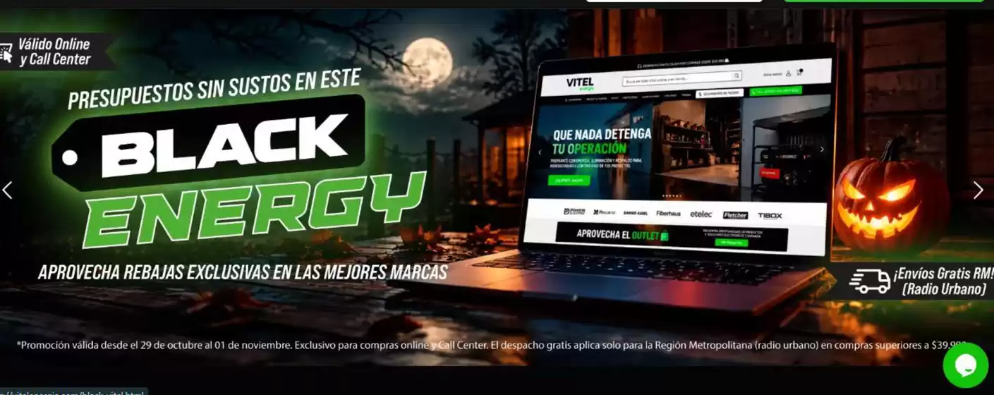 Catálogo Vitel en Ñuñoa | Black energy! | 2026-10-29T00:00:00.000Z - 2026-11-01T00:00:00.000Z