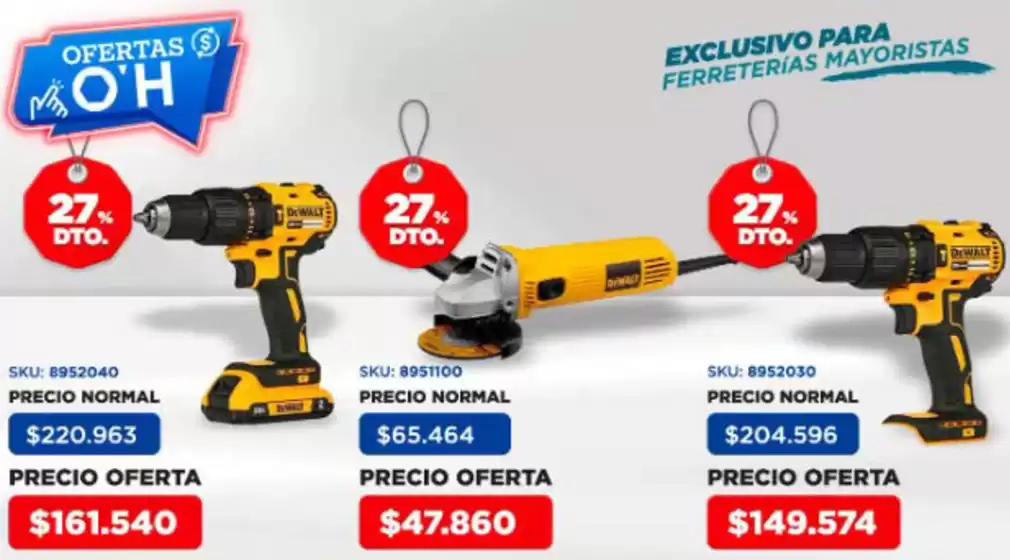 Catálogo Ferretería O'Higgins | Ofertas O'H | 2026-10-30T00:00:00.000Z - 2026-11-13T00:00:00.000Z