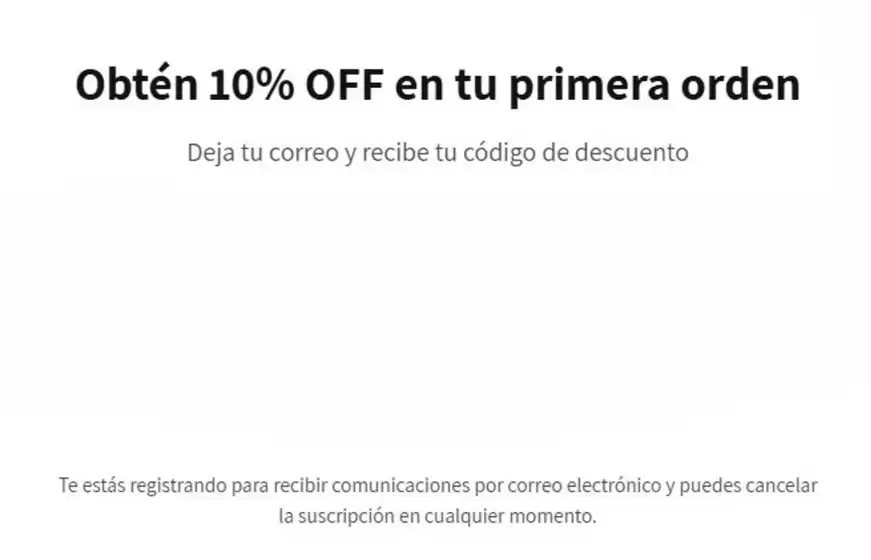 Obtén 10% Off en tu primera orden!