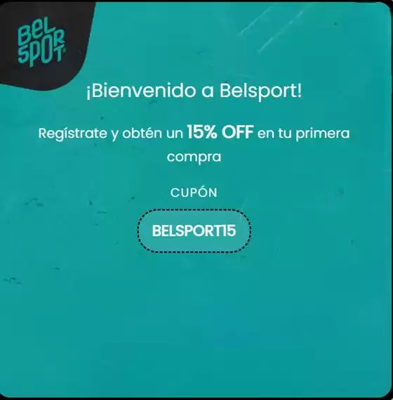 15% Off en tu prima compra!