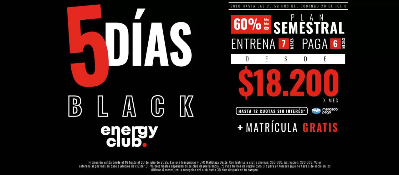5 dias black!