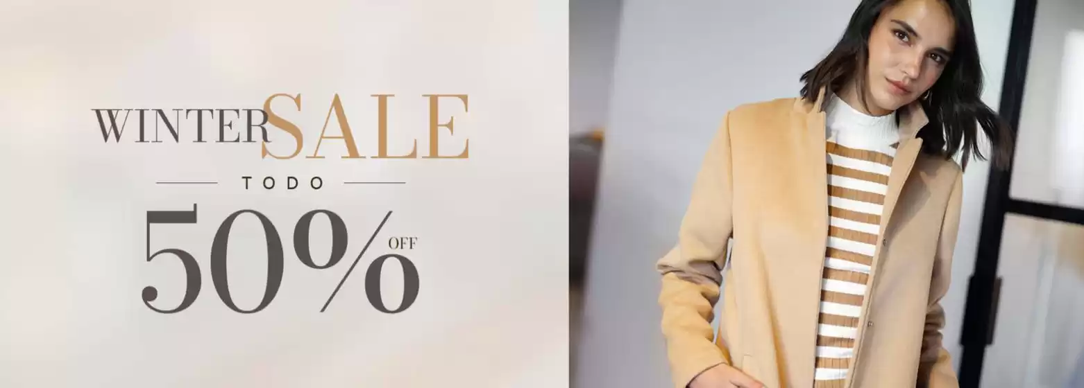 Winter sale! Hasta 50% Off.