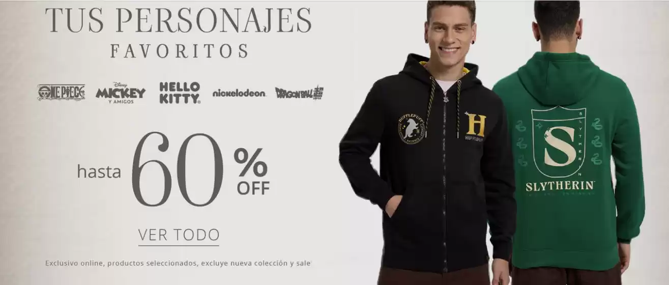 Hasta 60% Off!