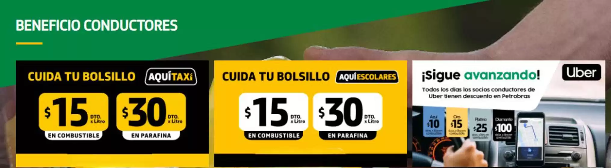 Beneficio conductores! 