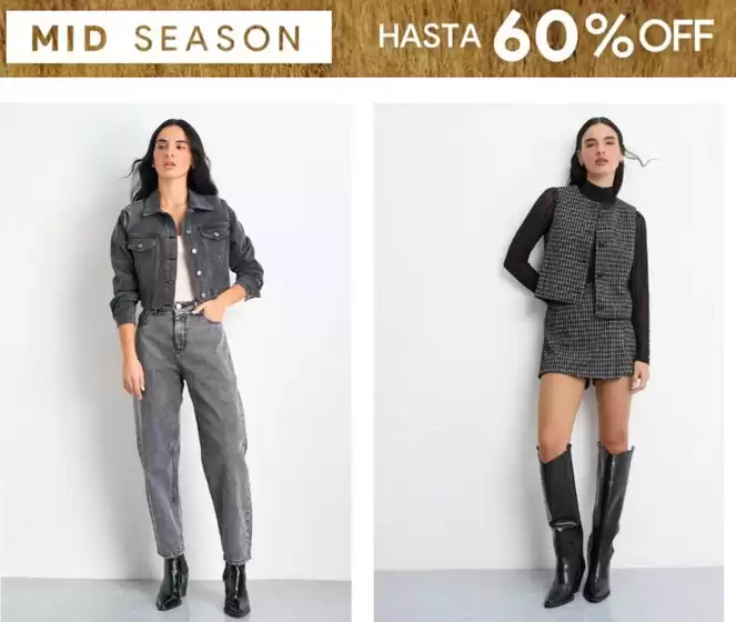Mid season! Hasta 60% Off.