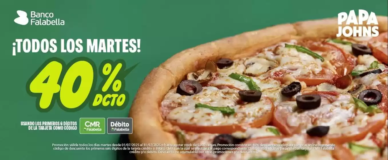 Todos los martes! Hasta 40% dcto.