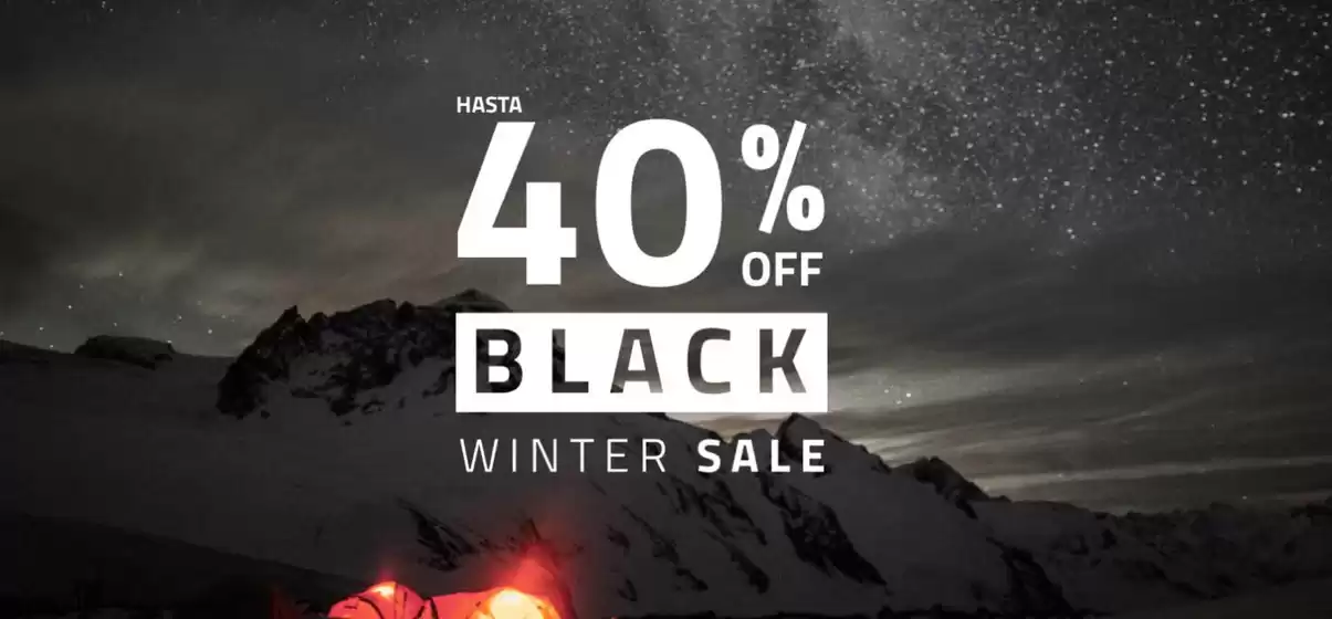 Black winter sale! Hasta 40% Off.